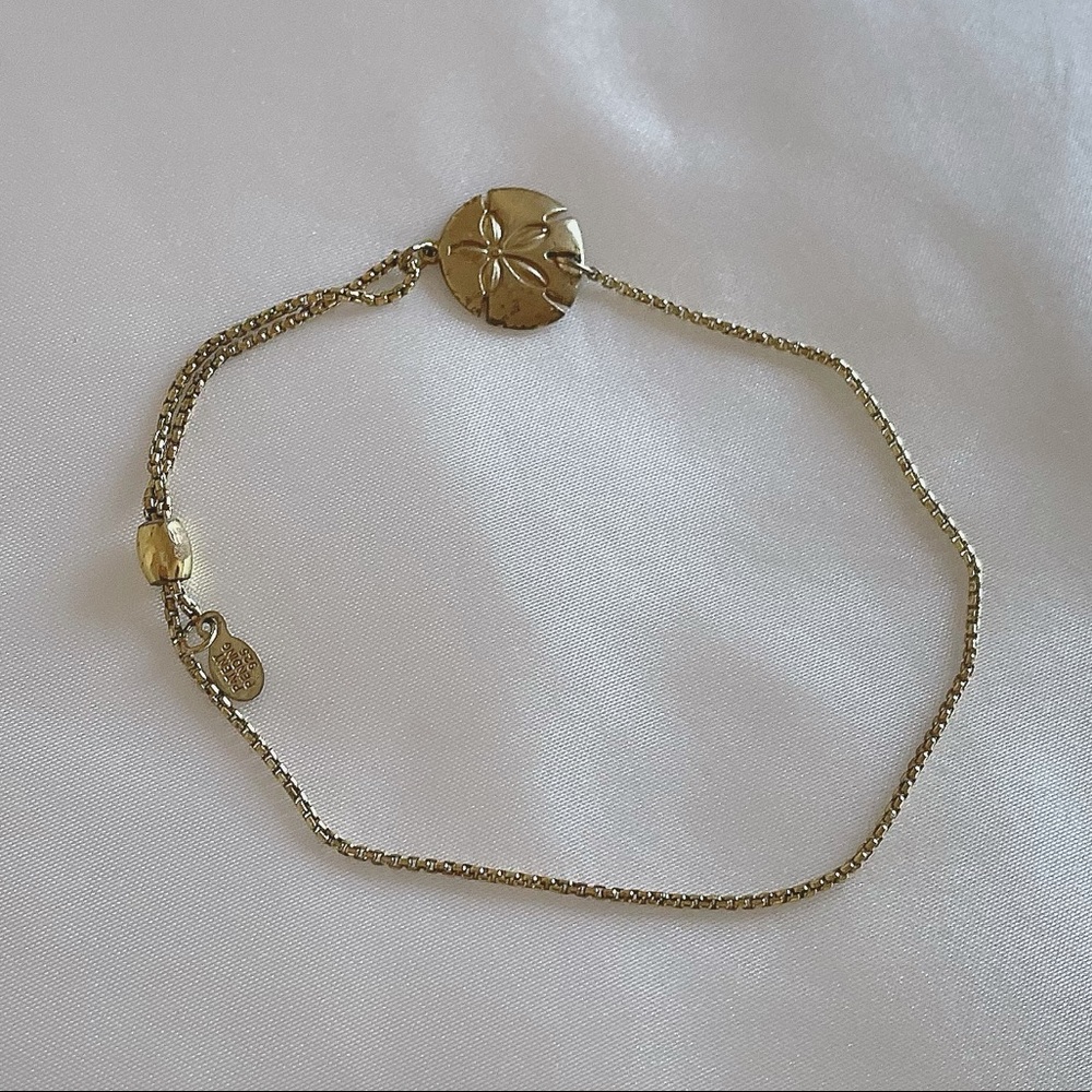 Alex and Ani Gold Sand dollar bracelet